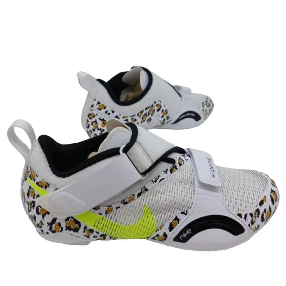 Sz Women Nike SuperRep Cycle White Leopard Cycling Shoes  CJ0775-177